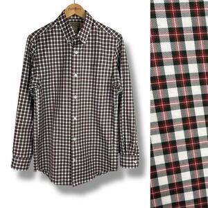 Duluth Trading NWOT Wrinklefighter Slim Fit Long Sleeve Shirt S Red Green Plaid